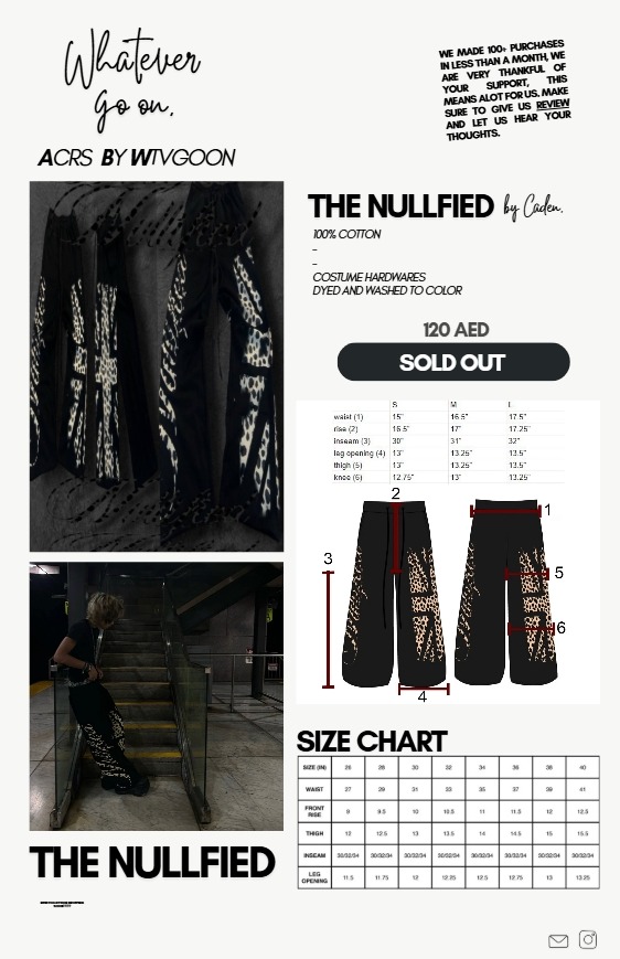 Nullified storefront product page